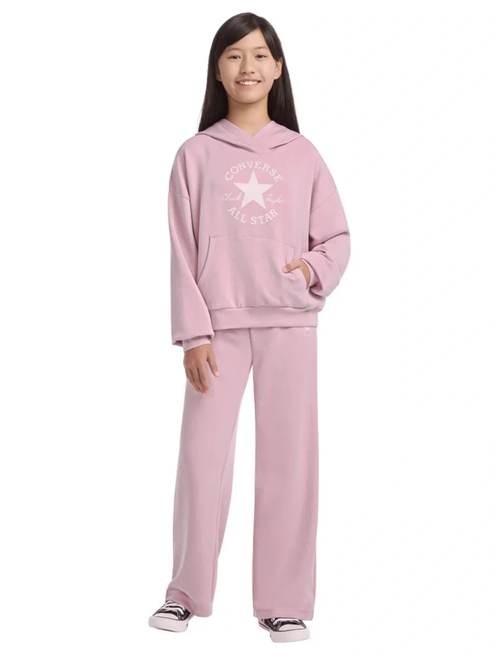 Converse Youth Pink Hoodie & Jogger Set Size 7/8
